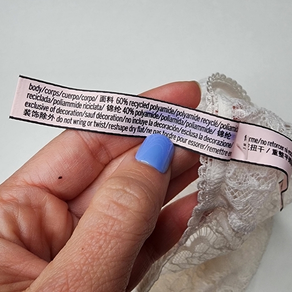 Victoria's Secret Dream Angels Boy Short Lace White Small New - Picture 7 of 7